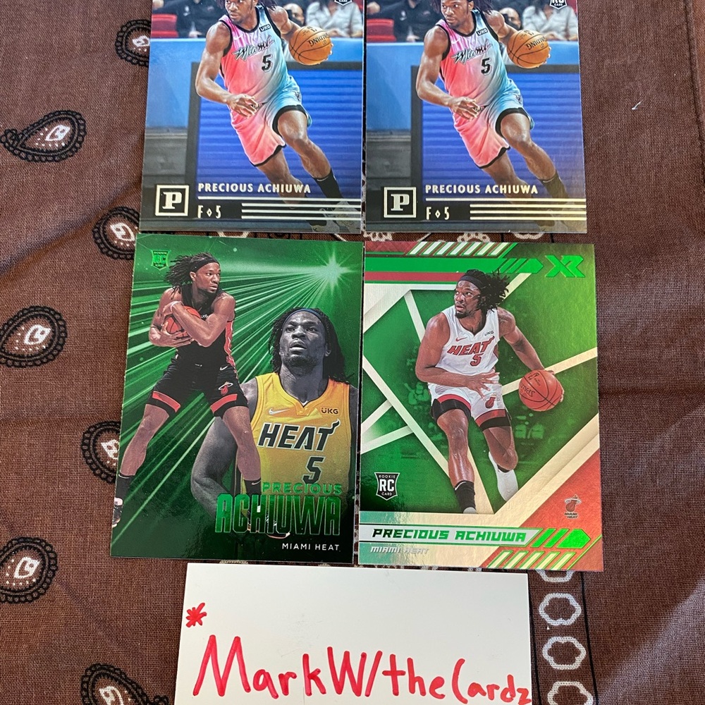 Precious Achiuwa Miami Heat Rookie Card Lot